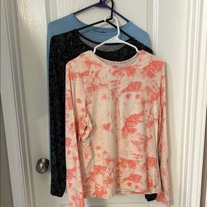 Coral and Black Women's Tops Set (all 3 one price)